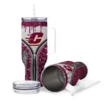 customized central michigan chippewas leopard zipper maroon curved tumbler best selling.webp