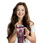 customized central michigan chippewas leopard zipper maroon curved tumbler best selling.webp