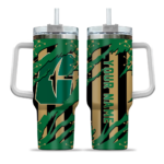 customized charlotte 49ers claw cut green black curved tumbler best selling.webp