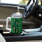 customized charlotte 49ers claw cut green black curved tumbler best selling.webp
