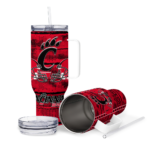 customized cincinnati bearcats honey streaks red curved tumbler best selling.webp