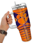 customized-clemson-tigers-chevron-layers-orange-curved-tumbler-best-selling.webp