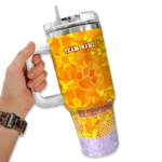 customized-clemson-tigers-geometric-prism-orange-curved-tumbler-best-selling.webp