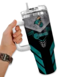 customized-coastal-carolina-chanticleers-arrow-armor-green-black-curved-tumbler-best-selling.webp