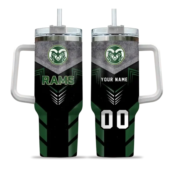 customized colorado state rams arrow armor green black curved tumbler best selling
