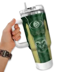 customized-colorado-state-rams-hexagon-armor-green-curved-tumbler-best-selling.webp