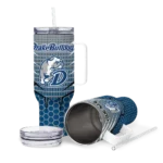 customized-drake-bulldogs-hex-texture-blue-curved-tumbler-best-selling.webp