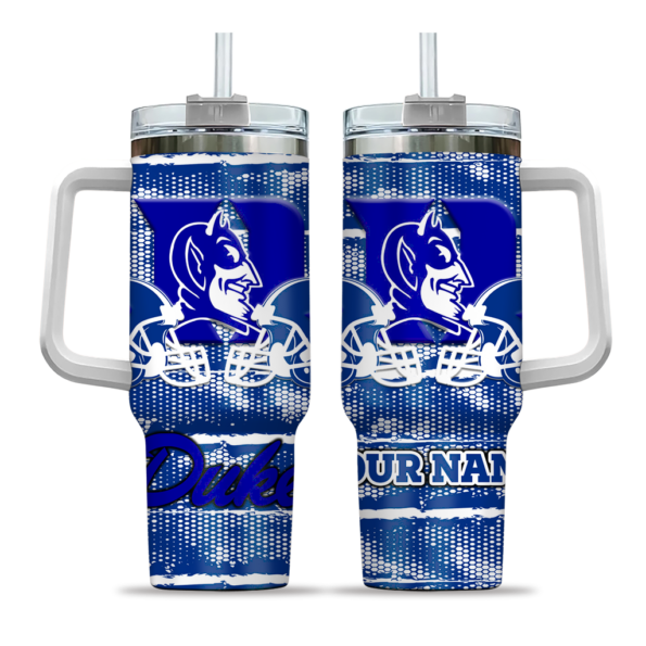 customized duke blue devils honey streaks blue curved tumbler best selling