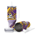 customized-east-carolina-pirates-arrow-burst-purple-curved-tumbler-best-selling.webp