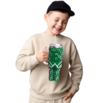customized-eastern-michigan-eagles-chevron-angle-green-curved-tumbler-best-selling.webp
