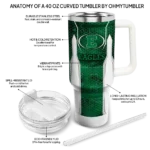 customized-eastern-michigan-eagles-hexagon-armor-green-curved-tumbler-best-selling.webp