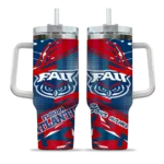 customized florida atlantic owls abstract paths blue curved tumbler best selling.webp