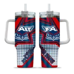 customized florida atlantic owls arrow burst blue curved tumbler best selling.webp