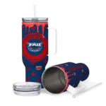 customized florida atlantic owls bullseye drips blue curved tumbler best selling.webp