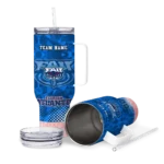customized florida atlantic owls geometric prism blue curved tumbler best selling.webp