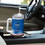 customized florida atlantic owls geometric prism blue curved tumbler best selling.webp