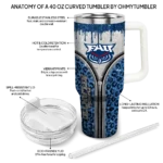 customized florida atlantic owls leopard zipper blue curved tumbler best selling.webp