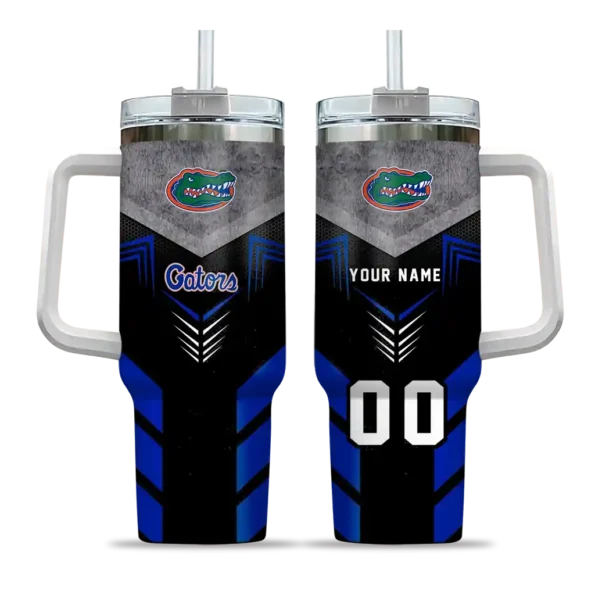 customized florida gators arrow armor blue black curved tumbler best selling.webp