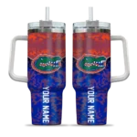 customized florida gators chevron stripe blue curved tumbler best selling.webp