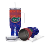 customized florida gators chevron stripe blue curved tumbler best selling.webp