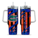 customized florida gators claw cut blue black curved tumbler best selling.webp
