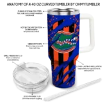 customized florida gators claw cut blue black curved tumbler best selling.webp