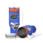 customized florida gators heart helmet motif blue curved tumbler best selling.webp