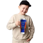 customized florida gators hexagon armor blue curved tumbler best selling.webp