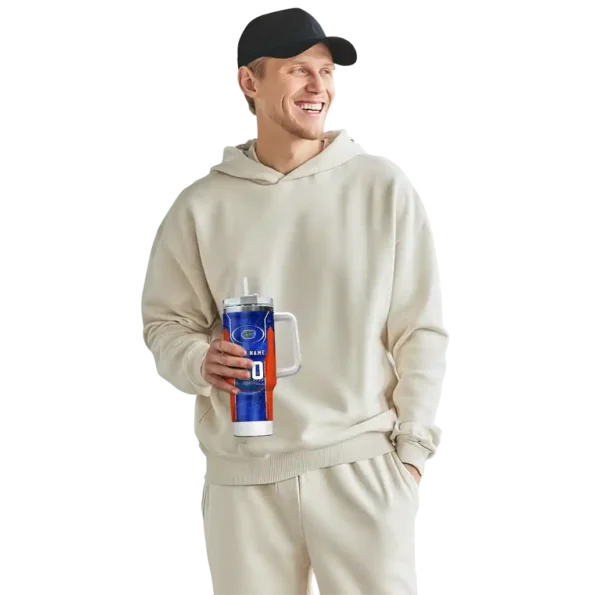 customized florida gators hexagon armor blue curved tumbler top rated.webp