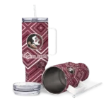 customized florida state seminoles bold diamonds garnet curved tumbler best selling.webp