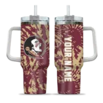 customized florida state seminoles burst swirl garnet curved tumbler best selling.webp