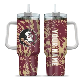 customized florida state seminoles burst swirl garnet curved tumbler best selling.webp