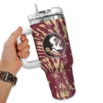 customized florida state seminoles burst swirl garnet curved tumbler best selling.webp