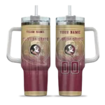 customized florida state seminoles gradient dots garnet curved tumbler best selling.webp