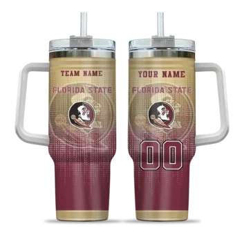 customized florida state seminoles gradient dots garnet curved tumbler best selling.webp