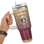 customized florida state seminoles gradient dots garnet curved tumbler best selling.webp