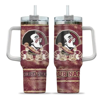 customized florida state seminoles honey streaks garnet curved tumbler best selling.webp
