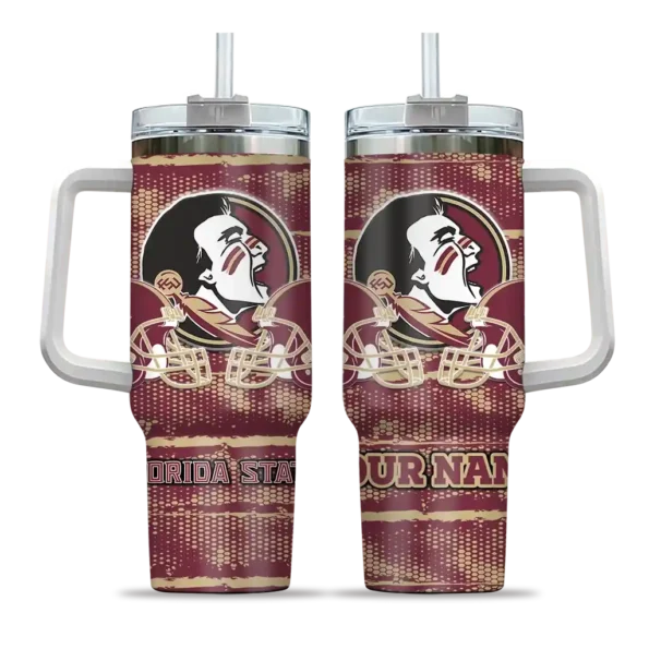 customized florida state seminoles honey streaks garnet curved tumbler best selling.webp
