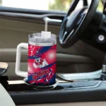 customized fresno state bulldogs abstract paths red curved tumbler best selling.webp