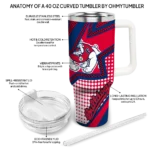 customized fresno state bulldogs arrow burst red curved tumbler best selling.webp