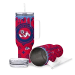 customized fresno state bulldogs bullseye drips red curved tumbler best selling.webp