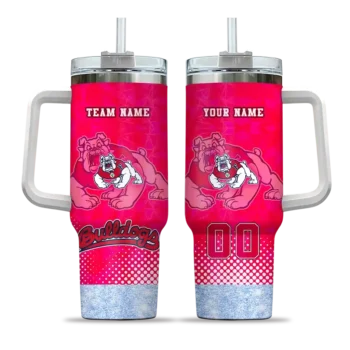 customized fresno state bulldogs geometric prism red curved tumbler best selling.webp
