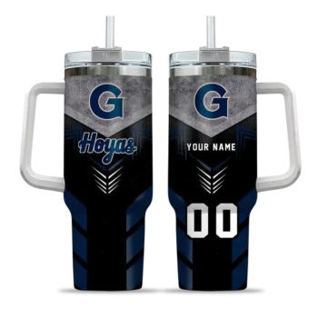 customized georgetown hoyas arrow armor blue black curved tumbler best selling.webp