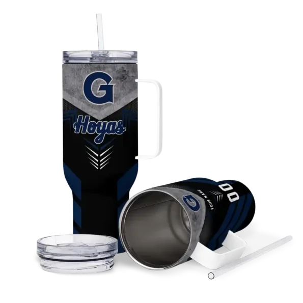 customized georgetown hoyas arrow armor blue black curved tumbler high quality.webp