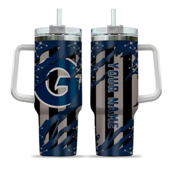 customized georgetown hoyas claw cut blue black curved tumbler best selling.webp
