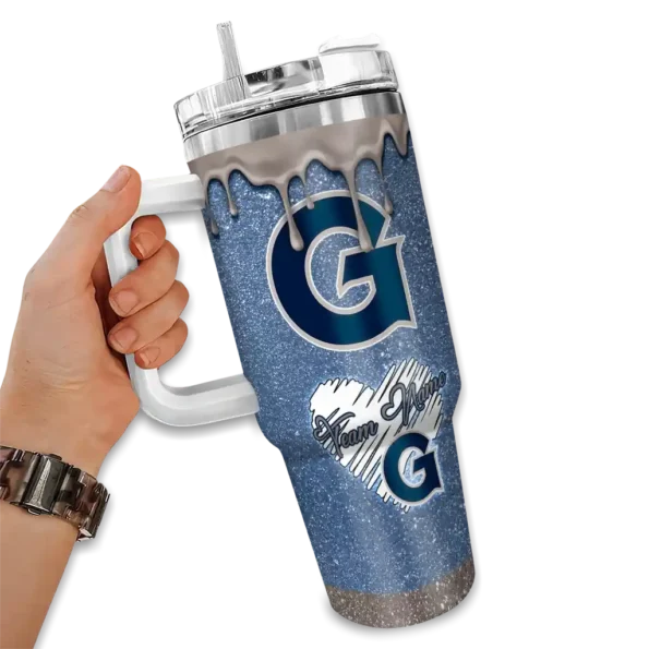 customized georgetown hoyas heart helmet motif blue curved tumbler fashion forward.webp