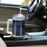 customized georgetown hoyas hexagon armor blue curved tumbler best selling.webp