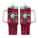 customized georgia bulldogs honey streaks red curved tumbler best selling.webp