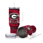 customized georgia bulldogs honey streaks red curved tumbler best selling.webp