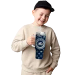 customized georgia southern eagles bullseye drips blue curved tumbler best selling.webp